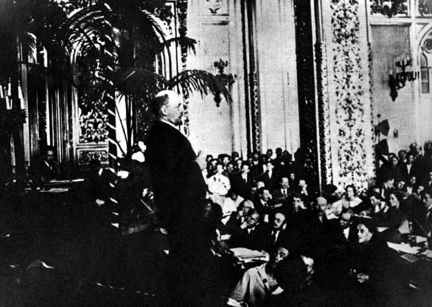 This is Lenin, speaking to the Communist Party Congress.  It has nothing to do whatsoever with todays pep rally for Lord Fauntelroy.  Pure coincidence, honestly.