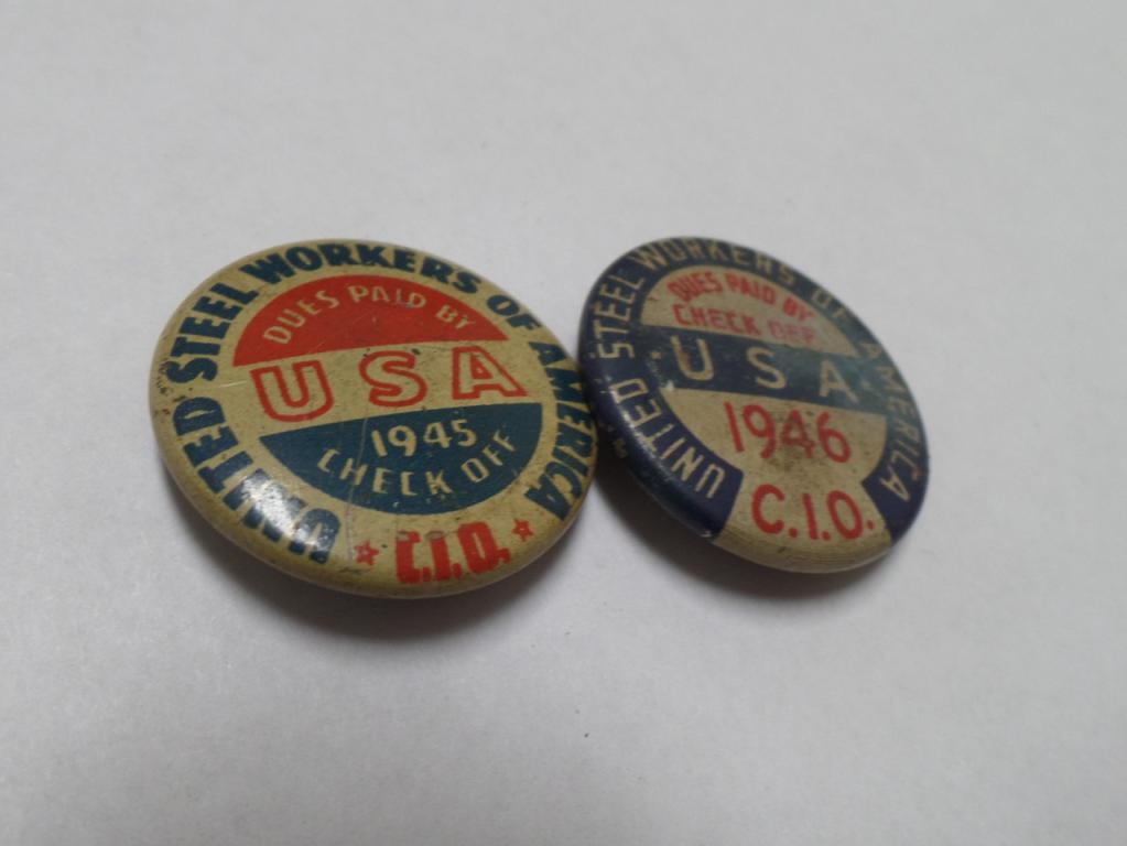 UAW T-4-C-1 union 50th Anniversary United Auto Workers pin 