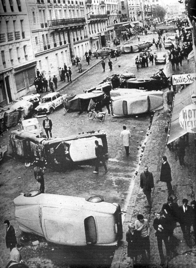 Image result for french barricades 1968